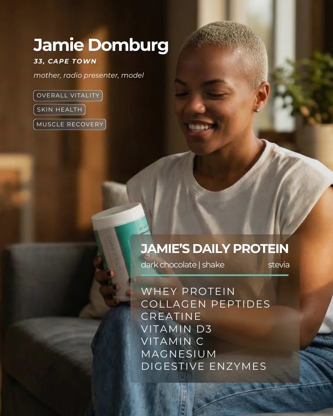 Jamie's personalised blend card