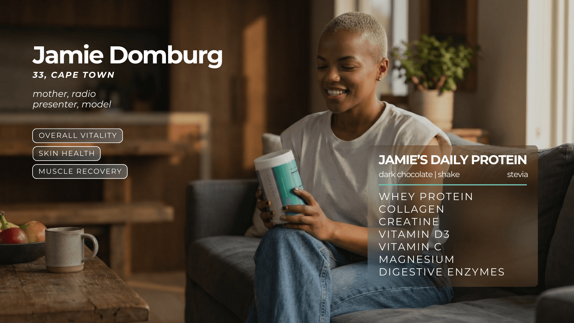 Jamie's personalised blend card